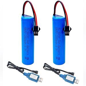🔋Rechargeable Li-ion Battery – SM-2P Plug ⚡ RC Car Battery